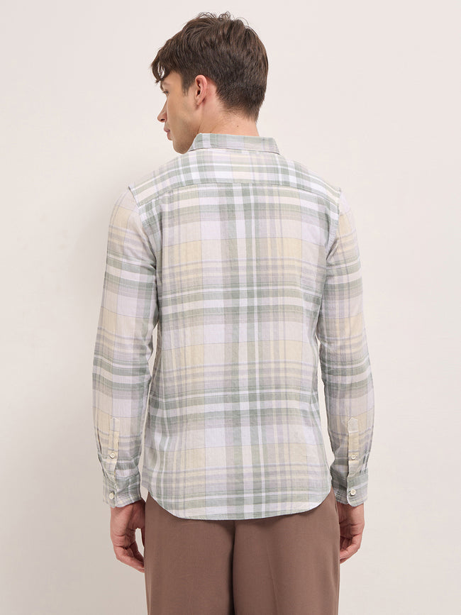 Men Multi Checked Shirt