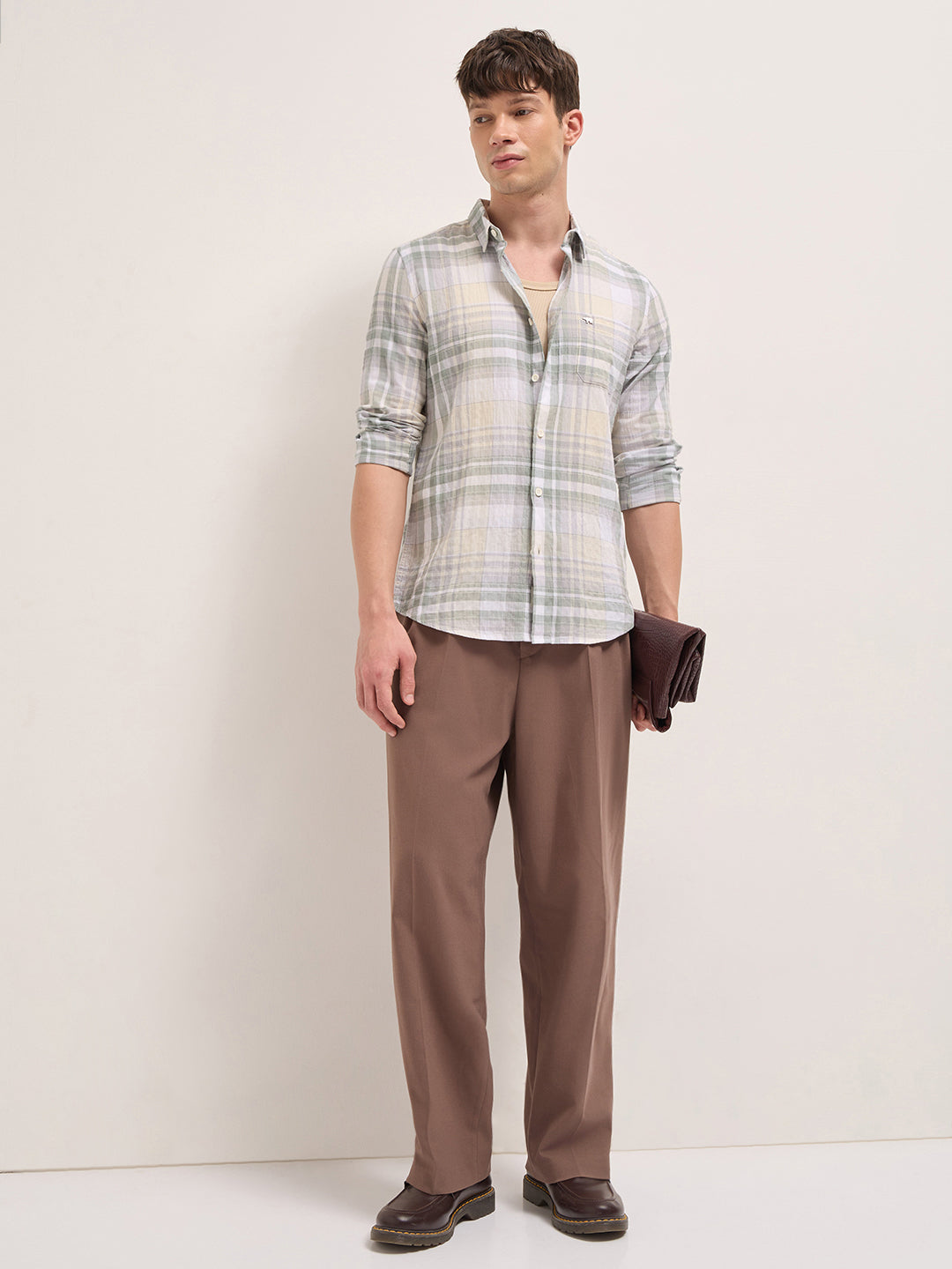 Men Multi Checked Shirt
