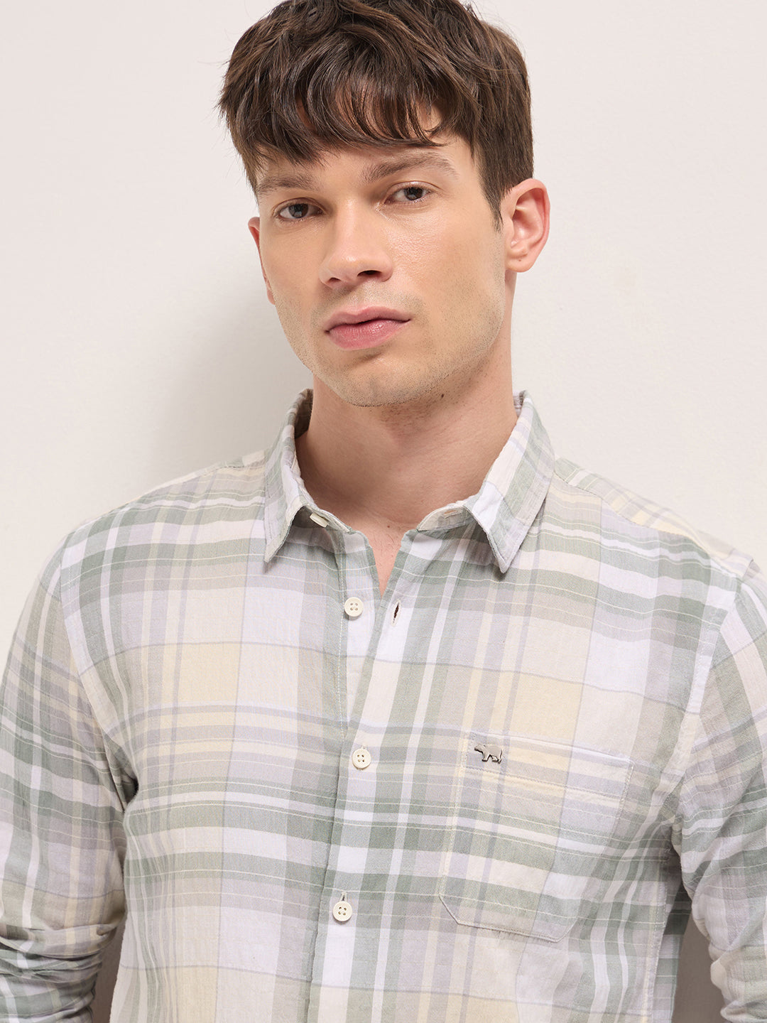 Men Multi Checked Shirt