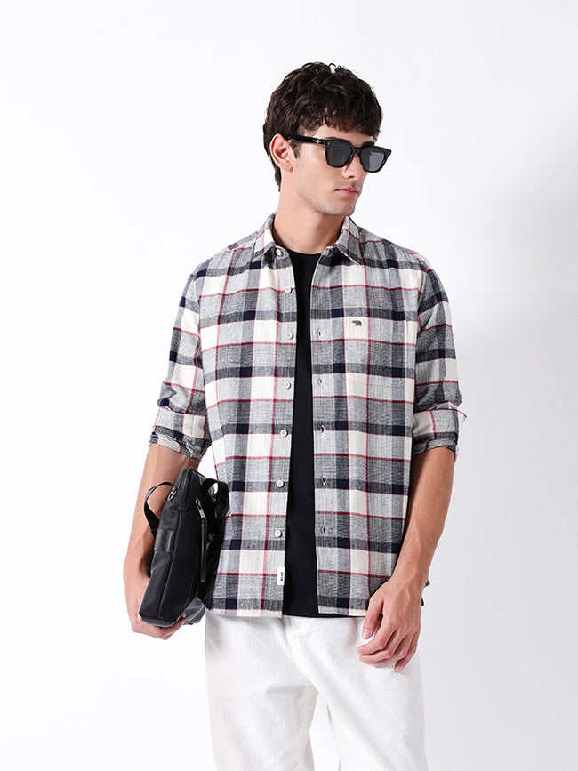 Men Multi Checked Shirt