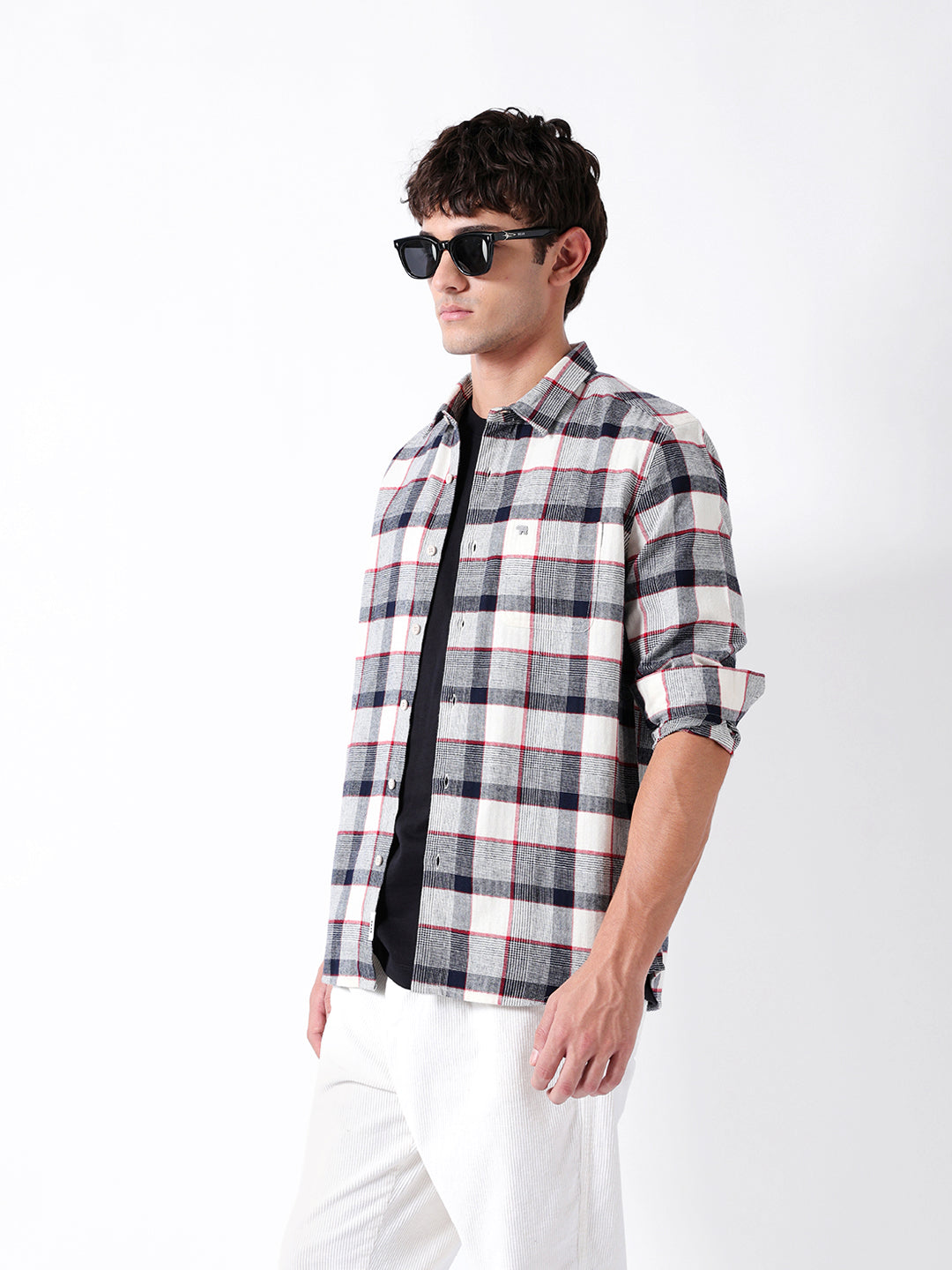 Men Multi Checked Shirt