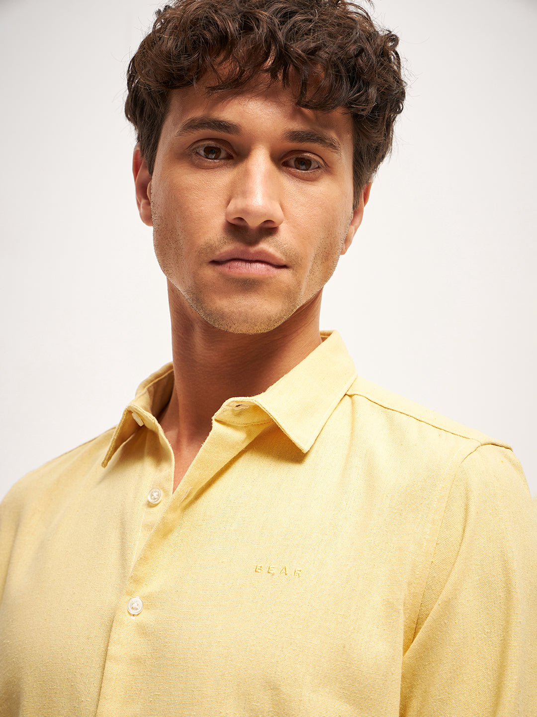 Men Yellow Tie and Dye Slim Fit Casual Shirt