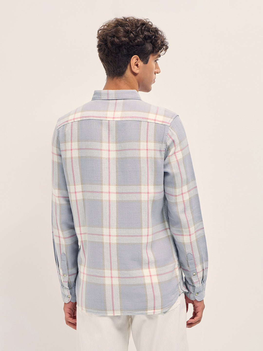 Men Multicolor Checked Slim Fit Casual Shirt
