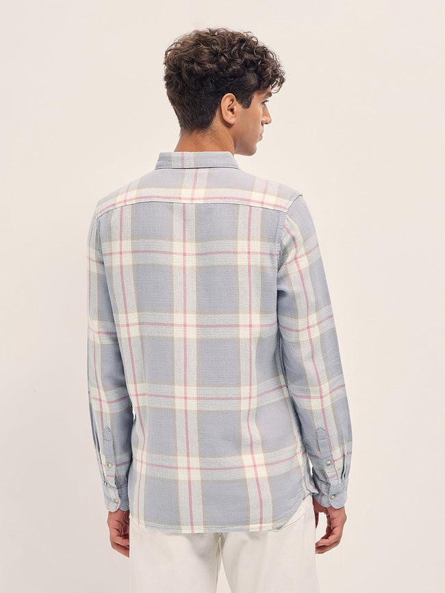 Men Multicolor Checked Slim Fit Casual Shirt