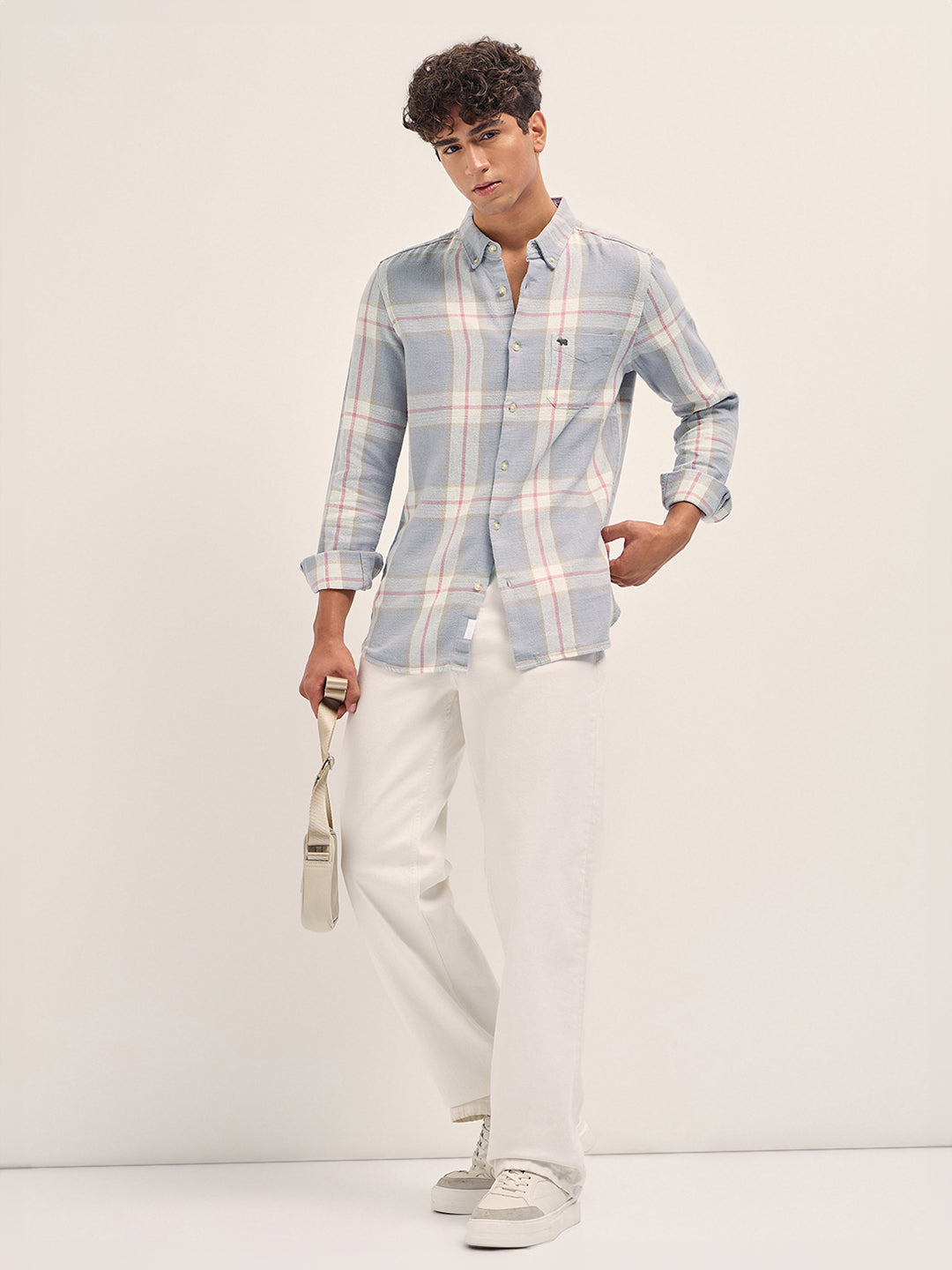 Men Multicolor Checked Slim Fit Casual Shirt
