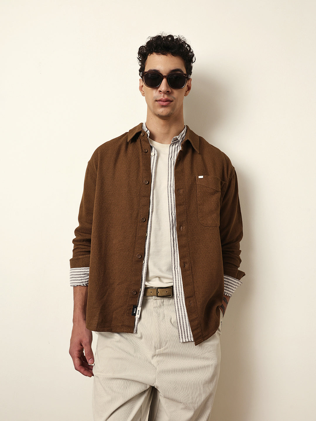 Men Modern Fit Casual Shirt