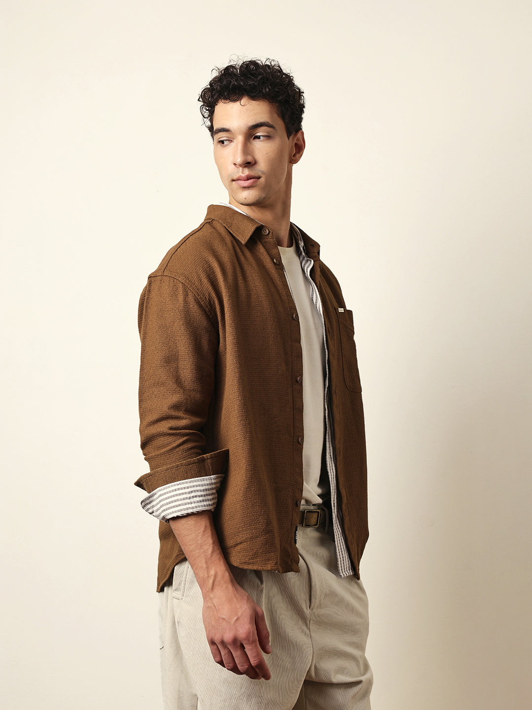 Men Modern Fit Casual Shirt