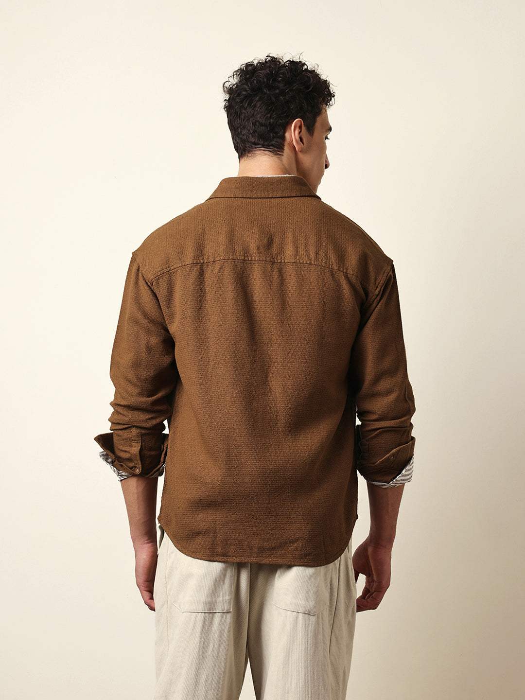 Men Modern Fit Casual Shirt