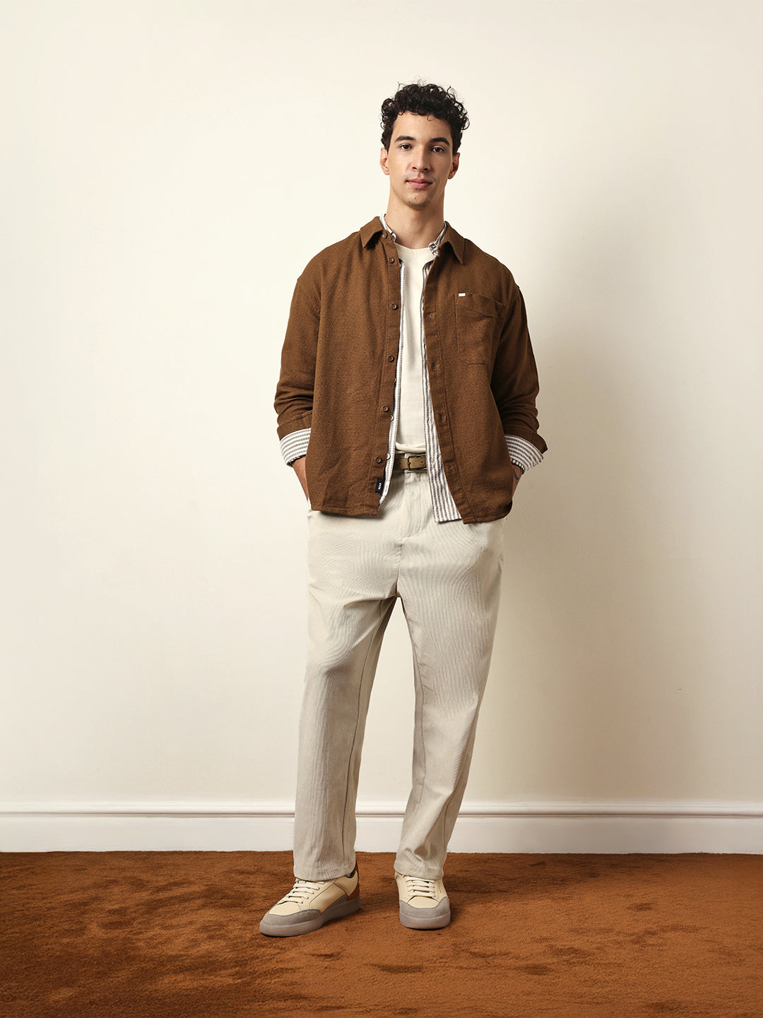 Men Modern Fit Casual Shirt