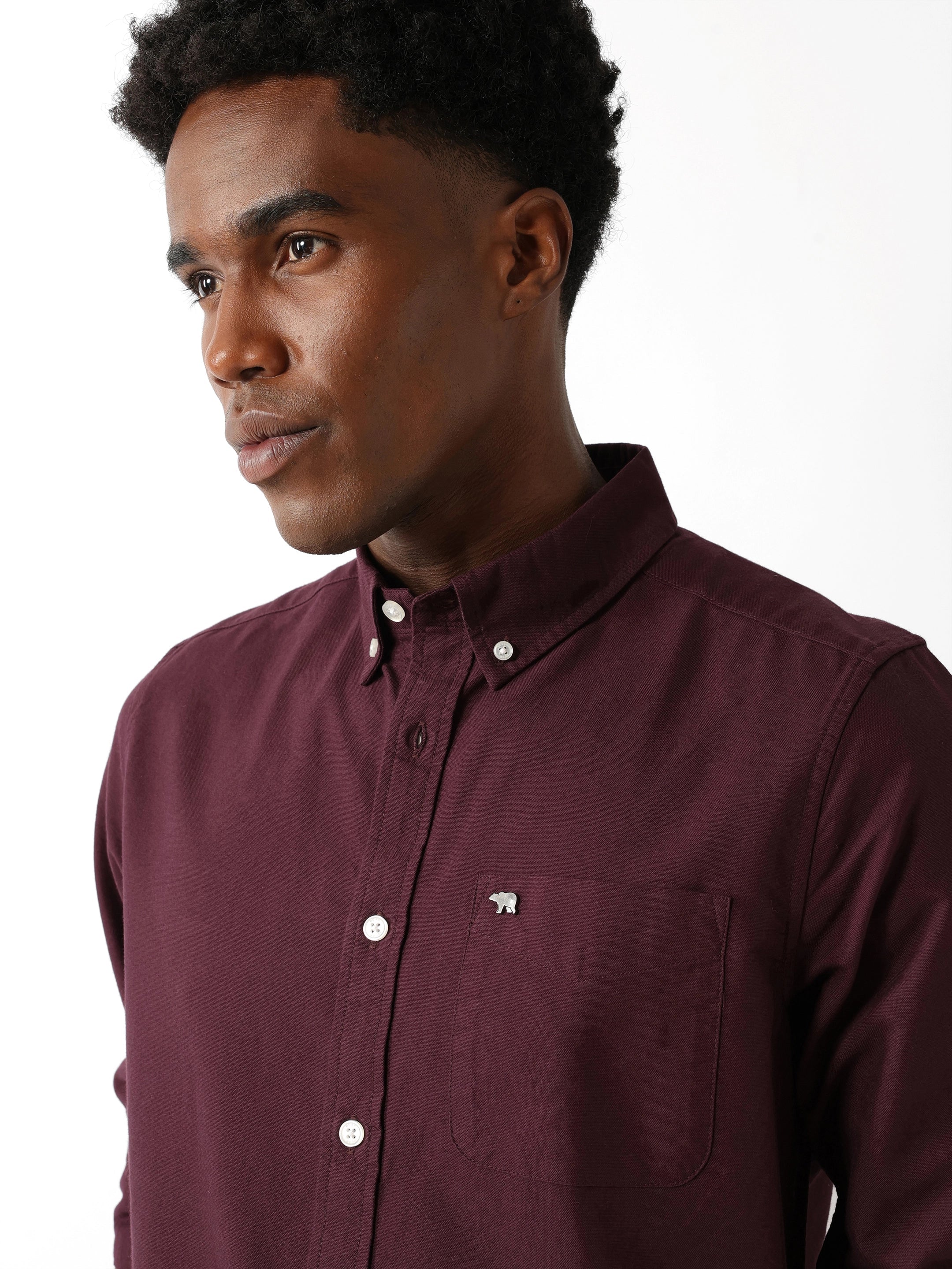 Men Maroon Casual Shirt