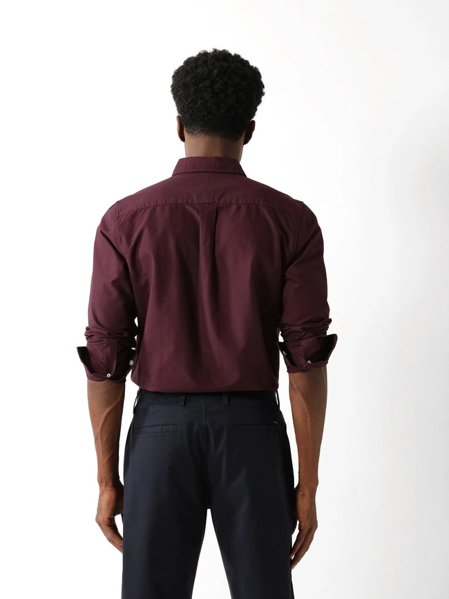 Men Maroon Casual Shirt