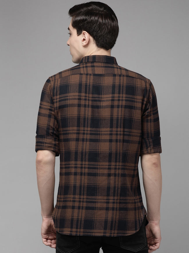 Men Brown Casual Shirt