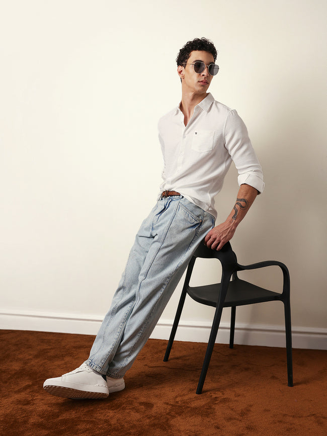 Men Modern Fit Casual Shirt