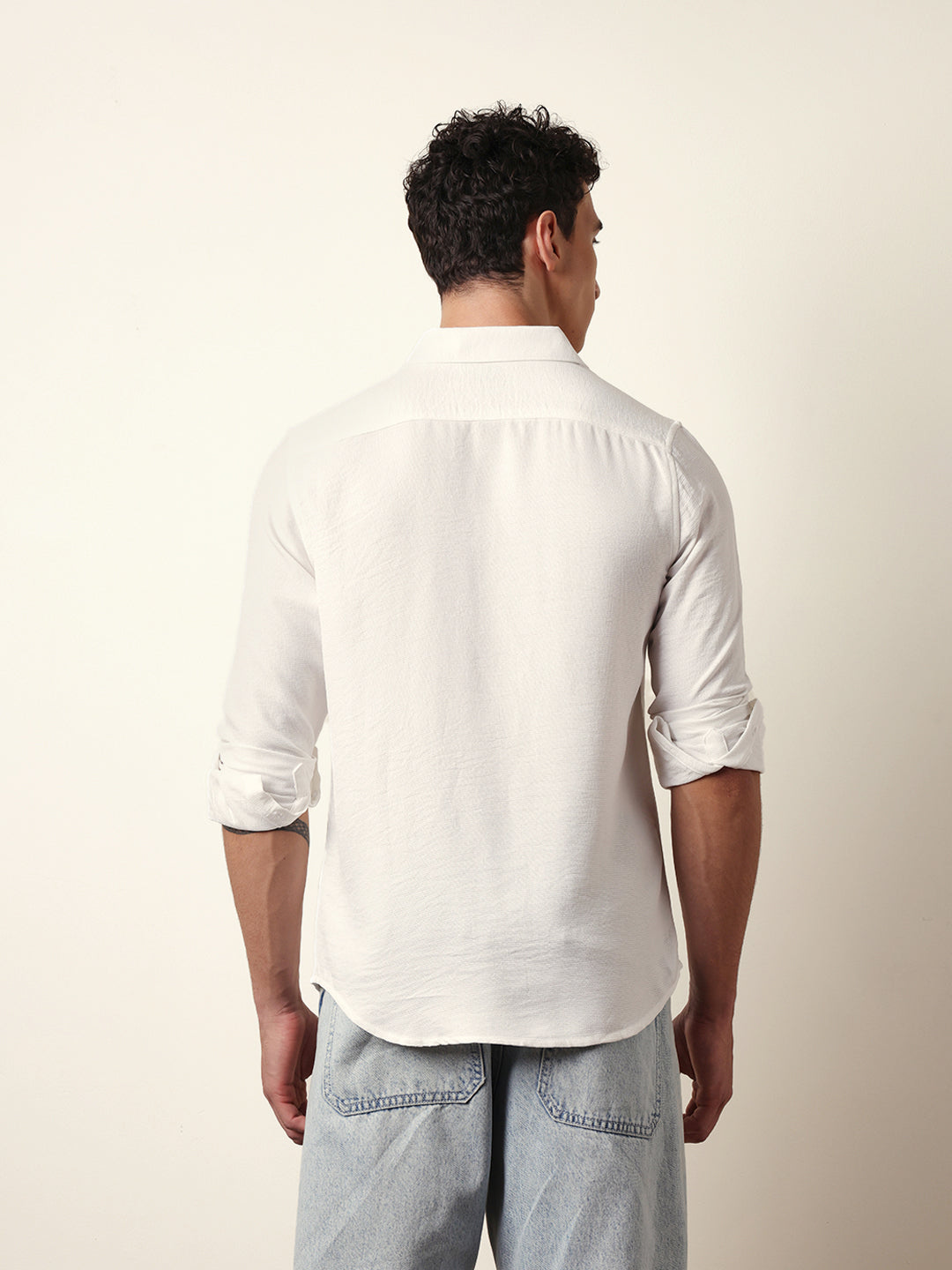 Men Modern Fit Casual Shirt