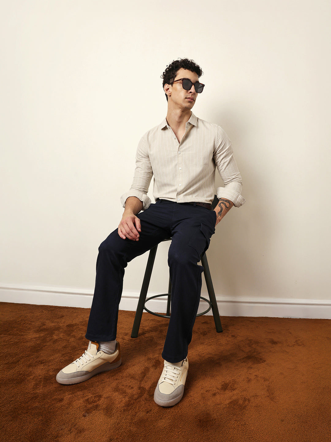 Men Modern Fit Casual Shirt