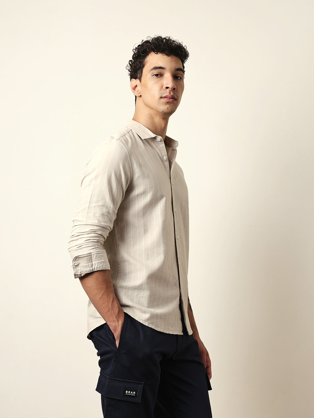 Men Modern Fit Casual Shirt