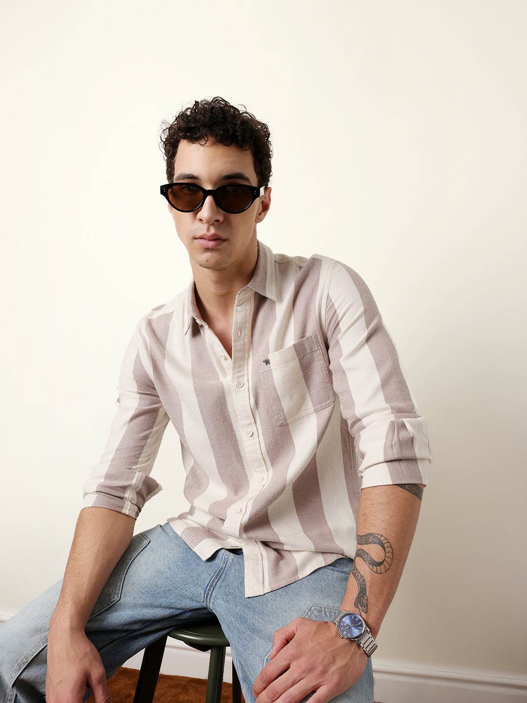 Men Checked Casual Full-Sleeve Shirt