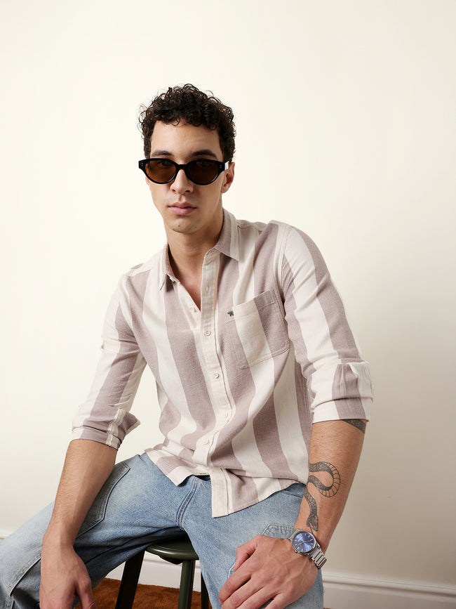 Men Checked Casual Full-Sleeve Shirt