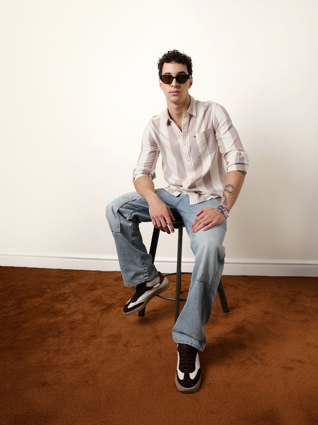 Men Checked Casual Full-Sleeve Shirt
