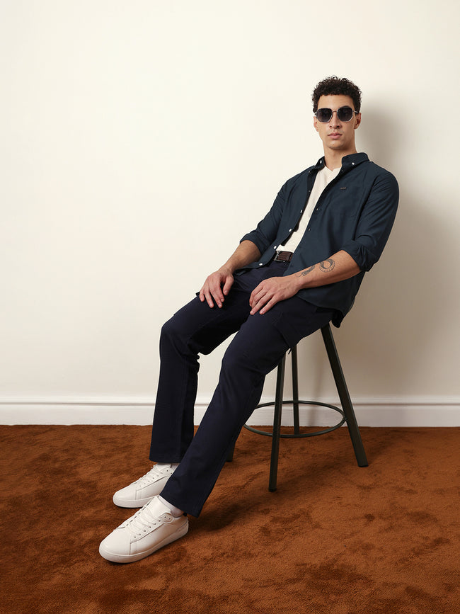 Men Modern Fit Casual Shirt