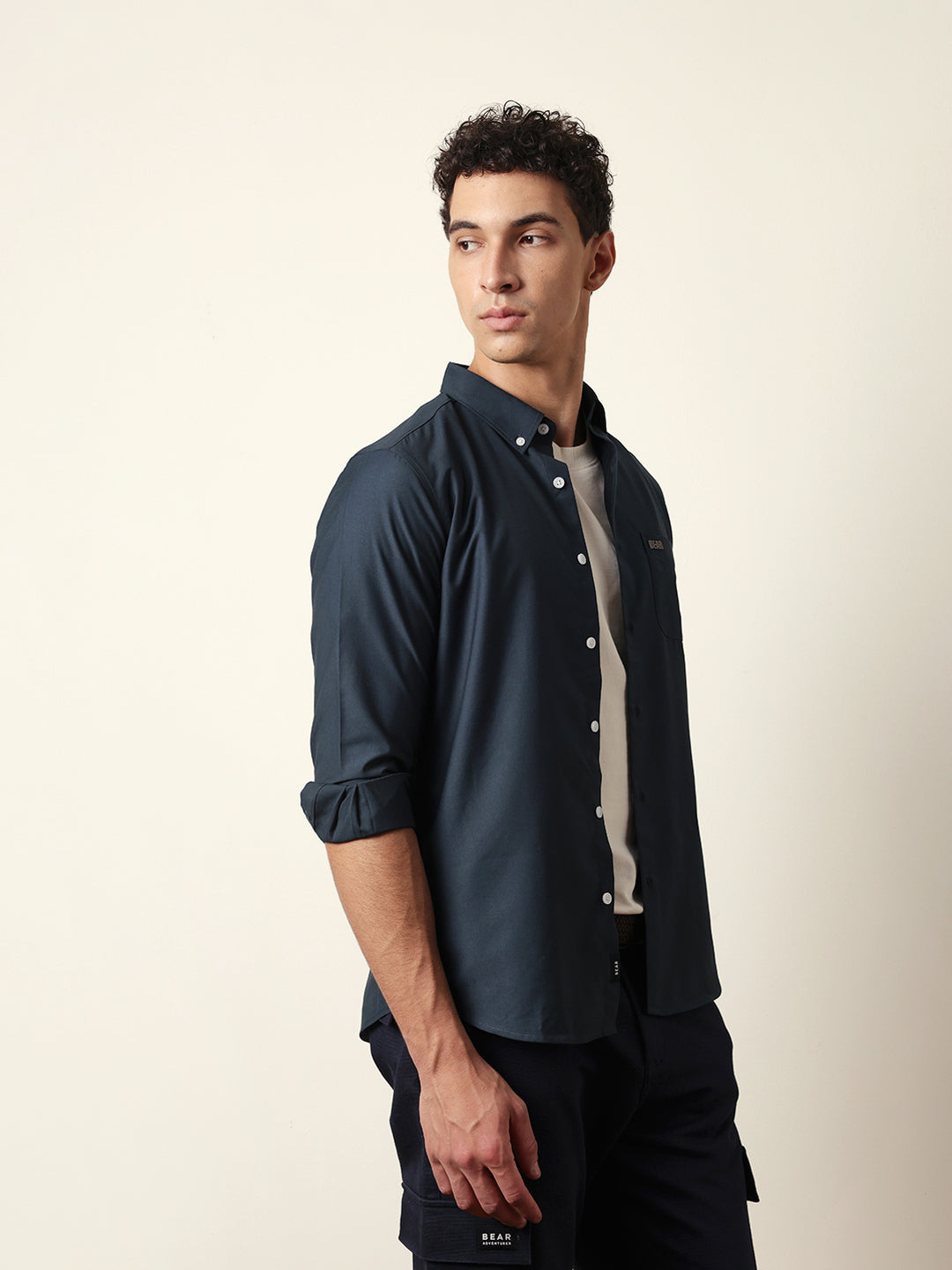 Men Modern Fit Casual Shirt