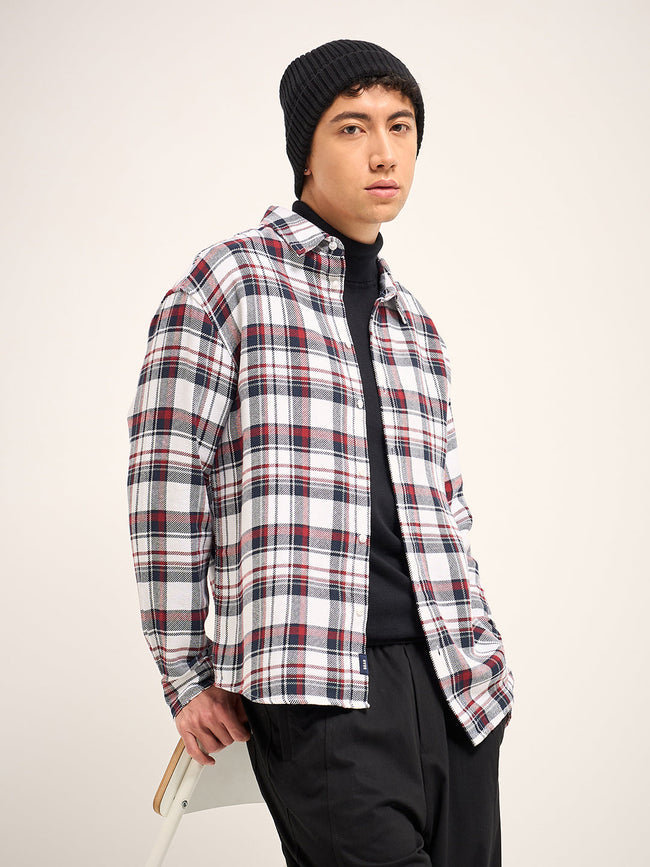 Men Multi-Color Checked Relax Fit Overshirt