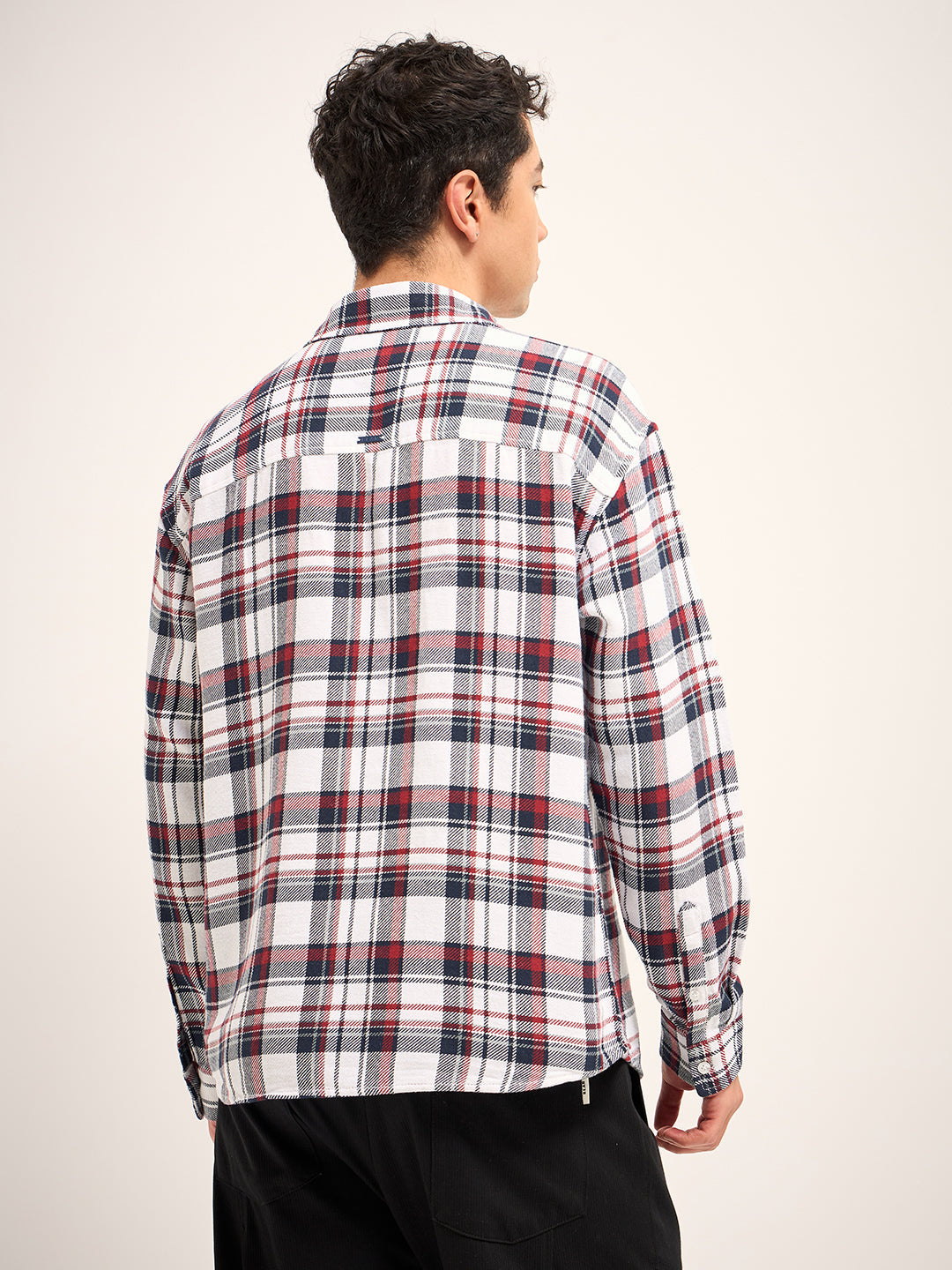 Men Multi-Color Checked Relax Fit Overshirt