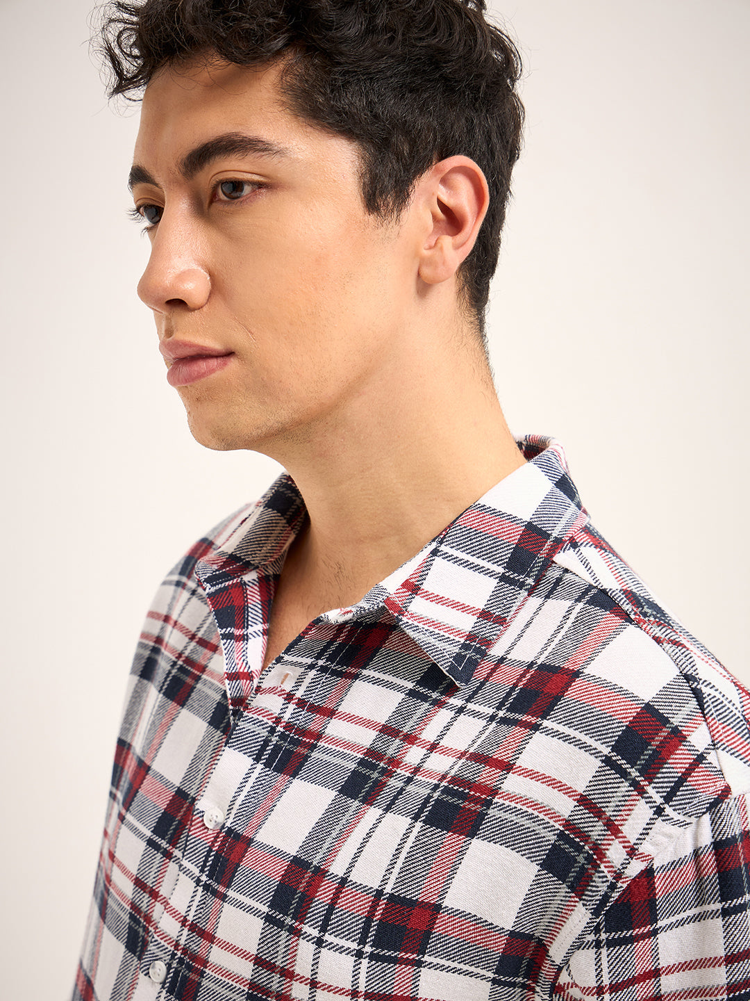 Men Multi-Color Checked Relax Fit Overshirt