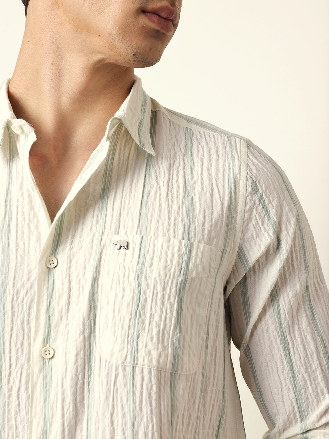 Men Modern Fit Casual Shirt