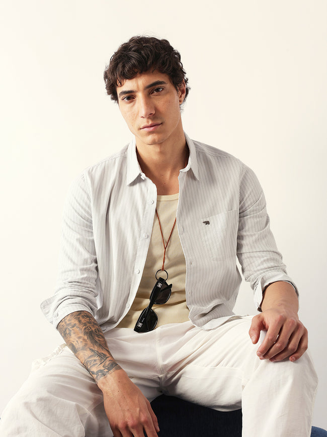 Men Green Casual Shirt