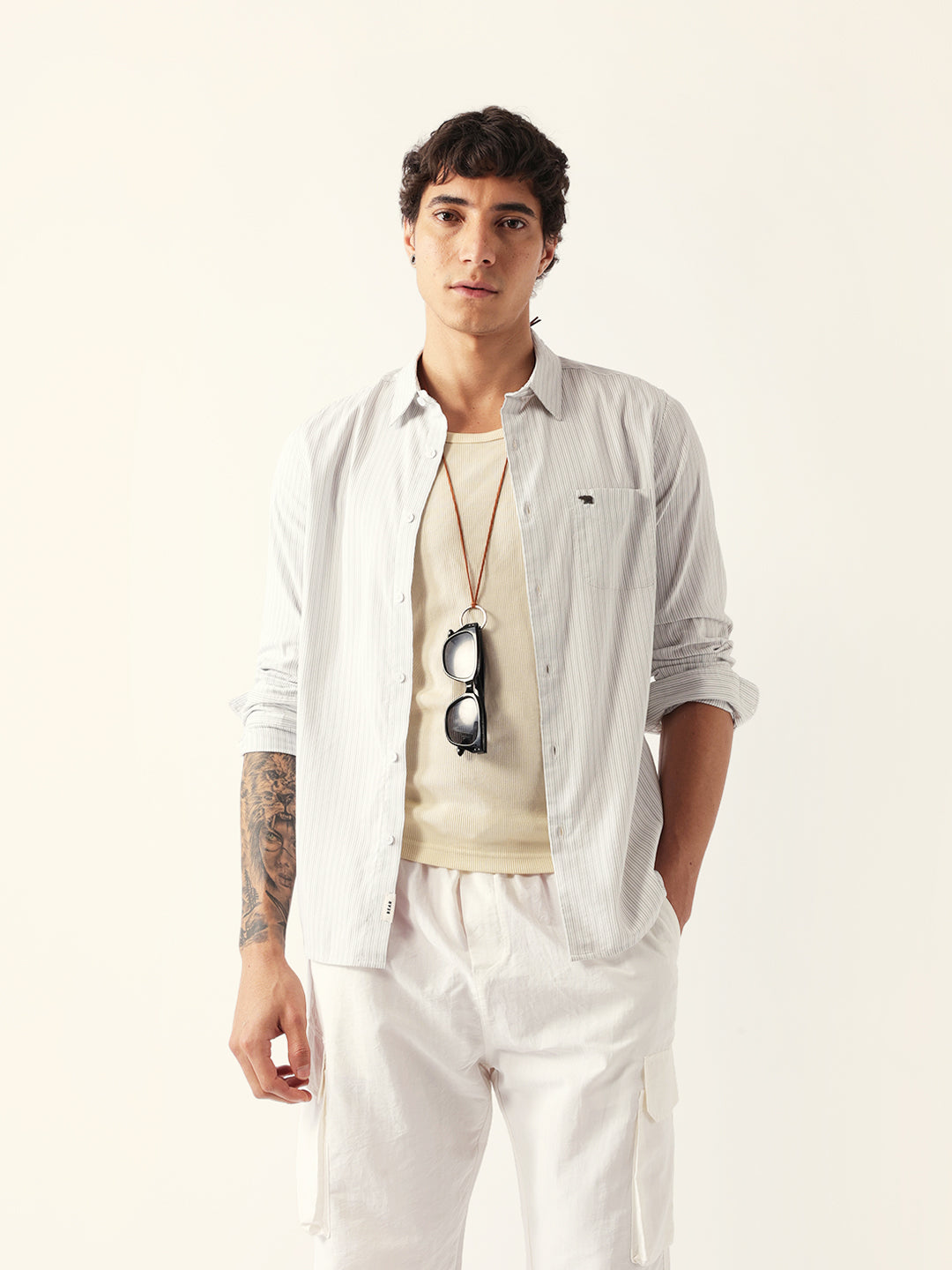 Men Green Casual Shirt