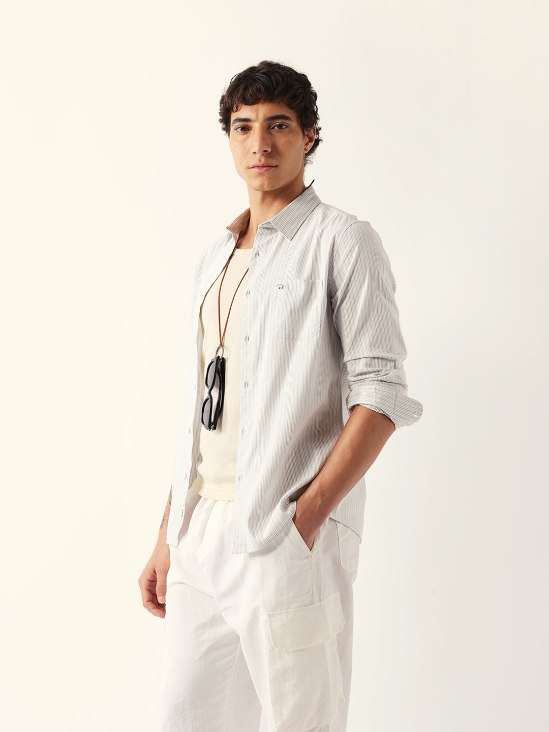 Men Green Casual Shirt