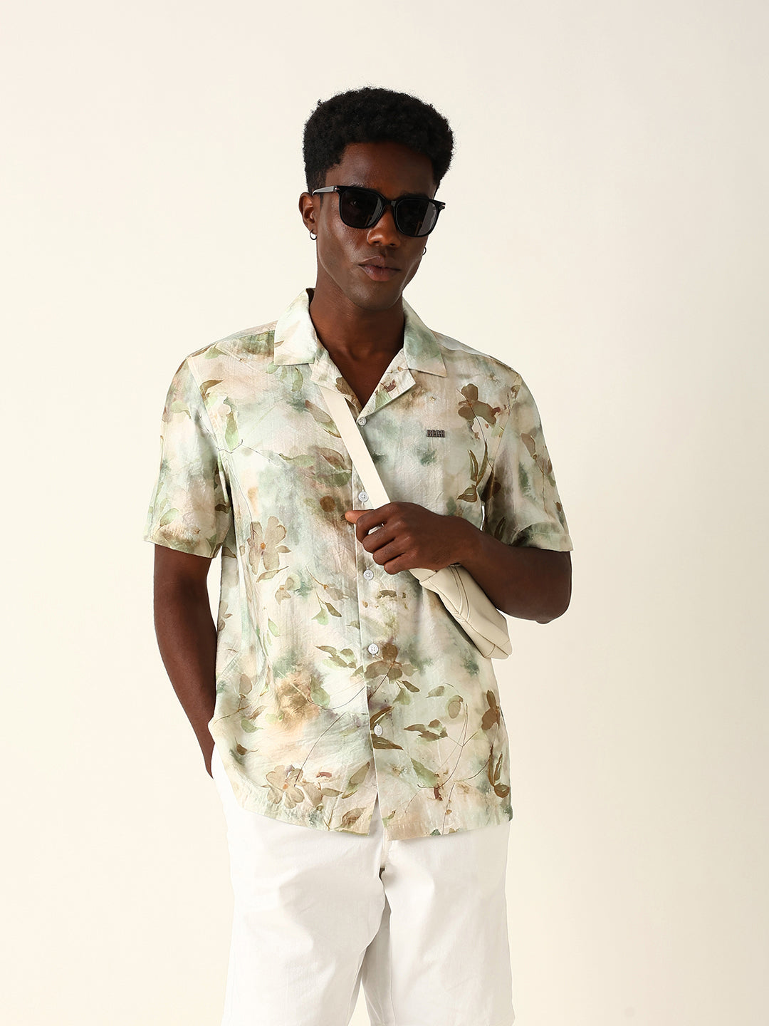 Men Beige Casual Shirt