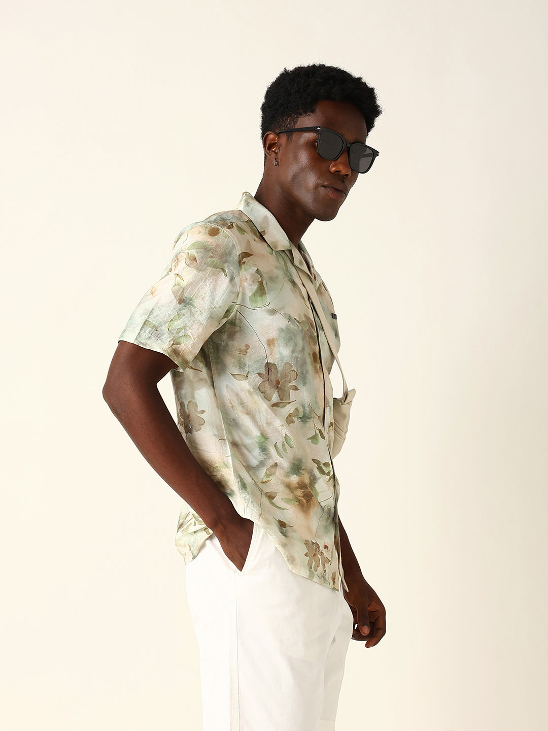 Men Beige Casual Shirt
