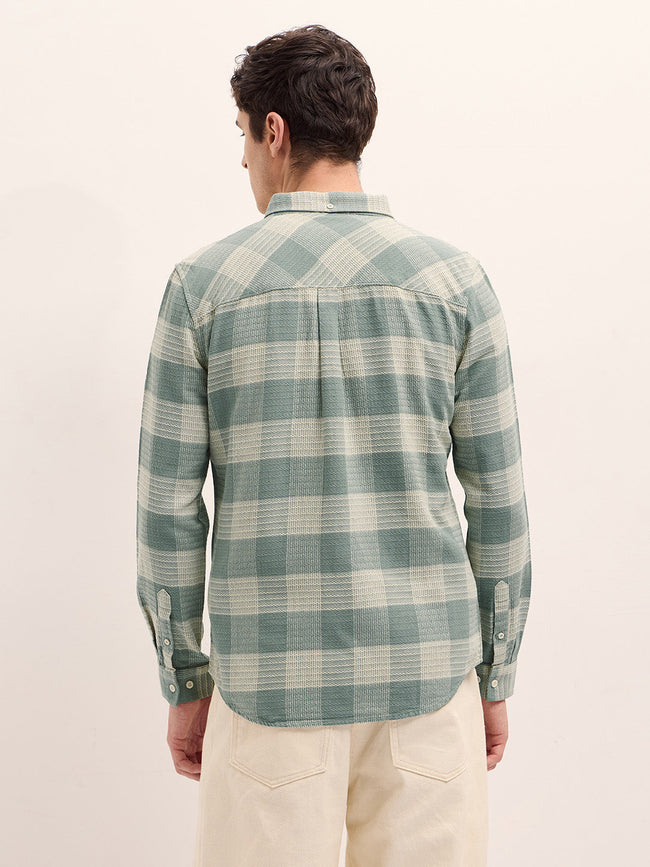 Men Green Casual Shirt