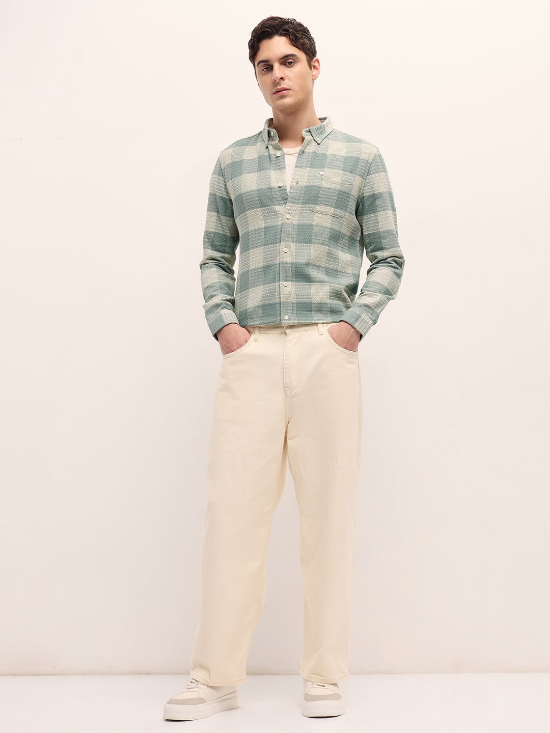 Men Green Casual Shirt