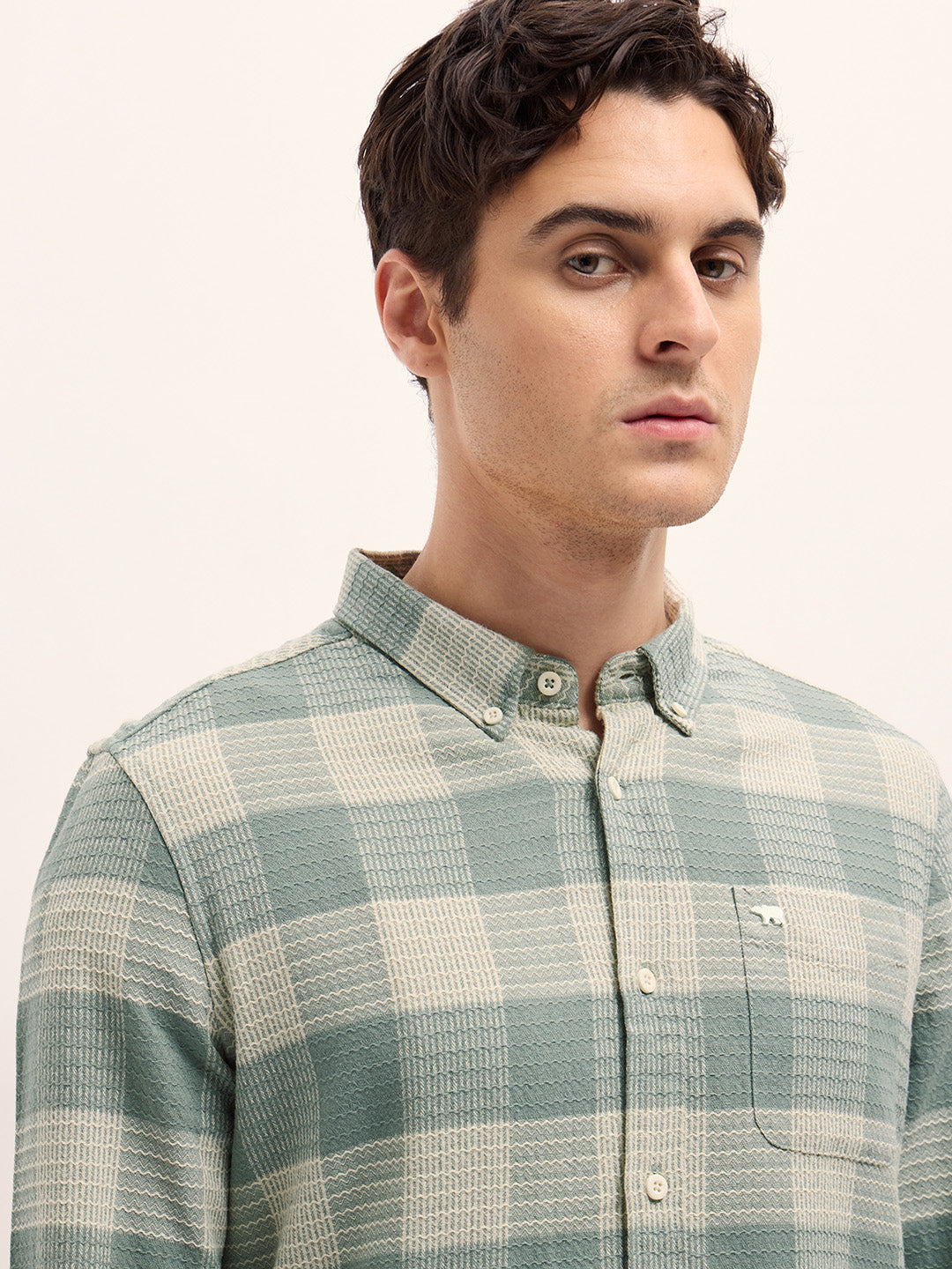 Men Green Casual Shirt
