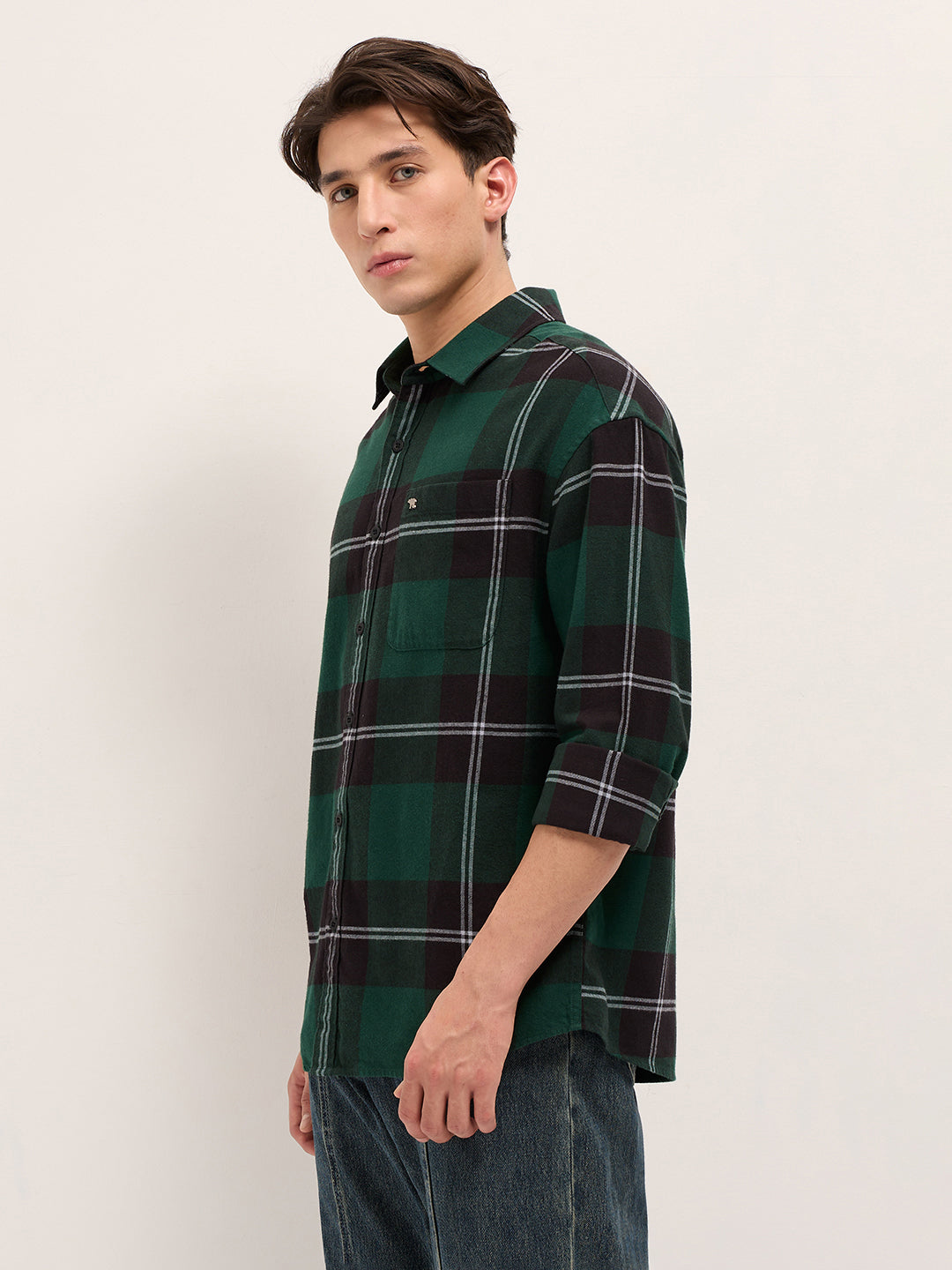 Men Green Casual Shirt