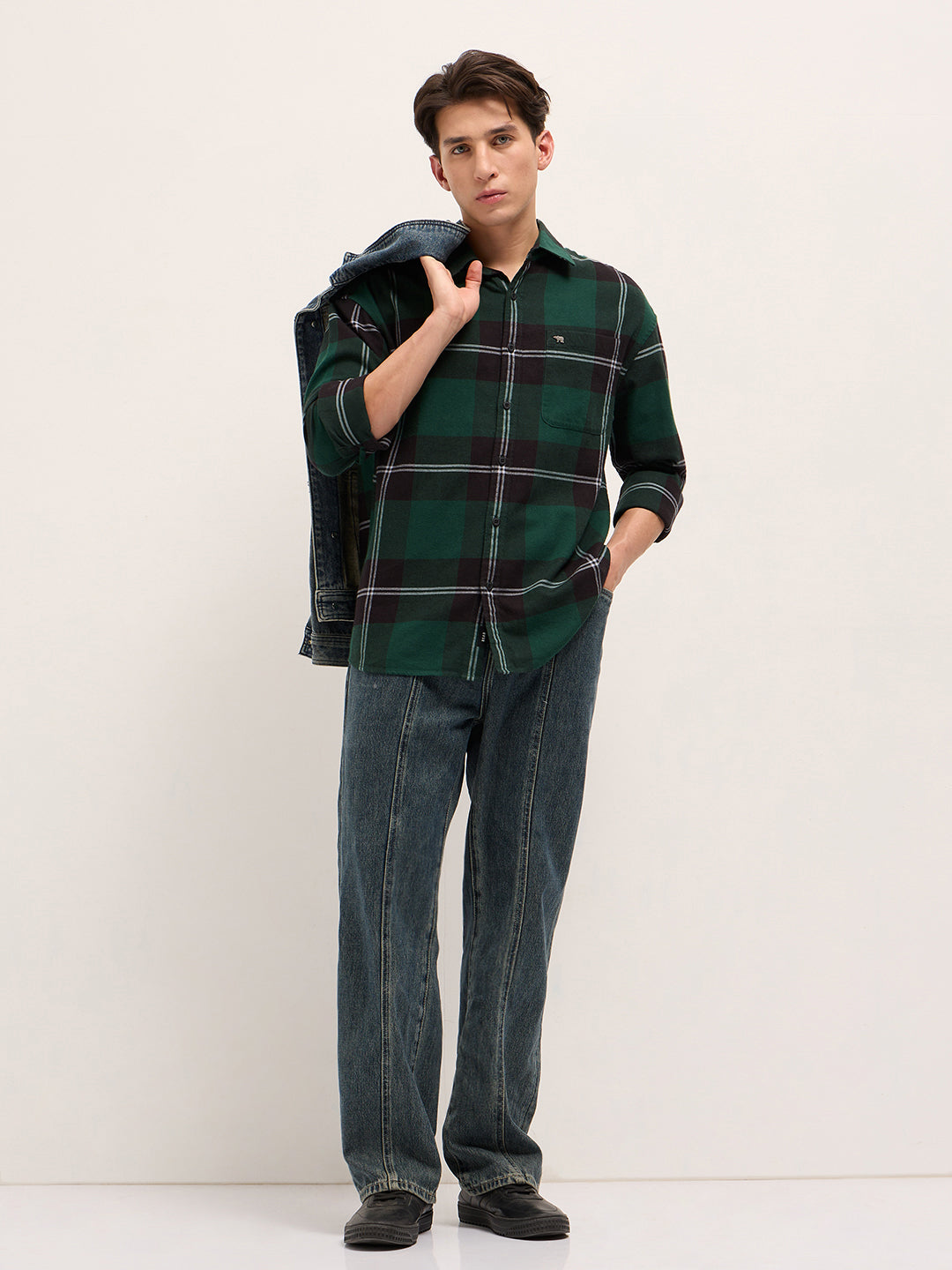 Men Green Casual Shirt
