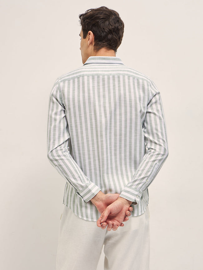 Men Green Casual Shirt