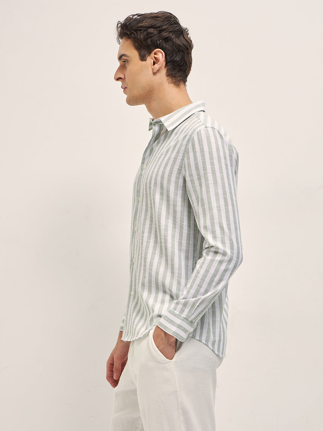 Men Green Casual Shirt