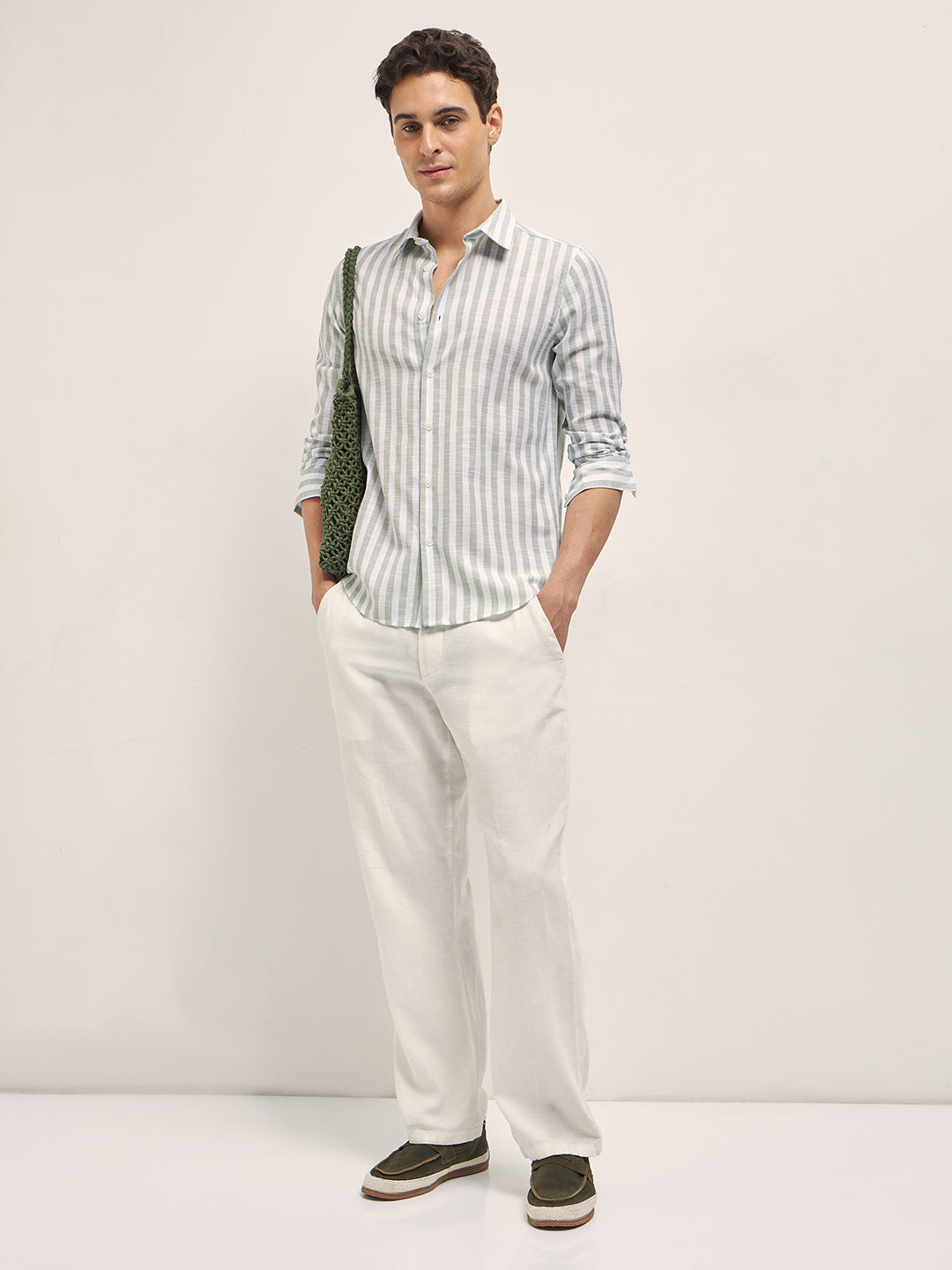 Men Green Casual Shirt