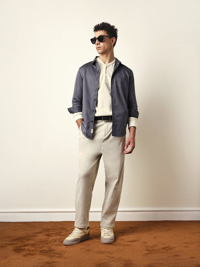 Men Modern Fit Casual Shirt