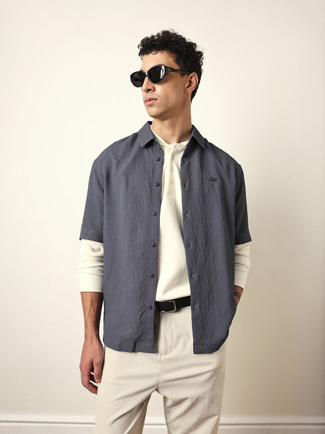 Men Modern Fit Casual Shirt