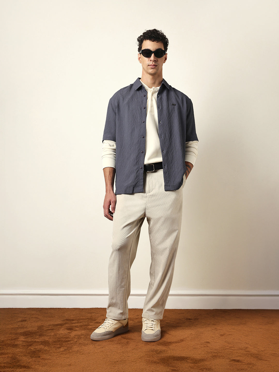 Men Modern Fit Casual Shirt