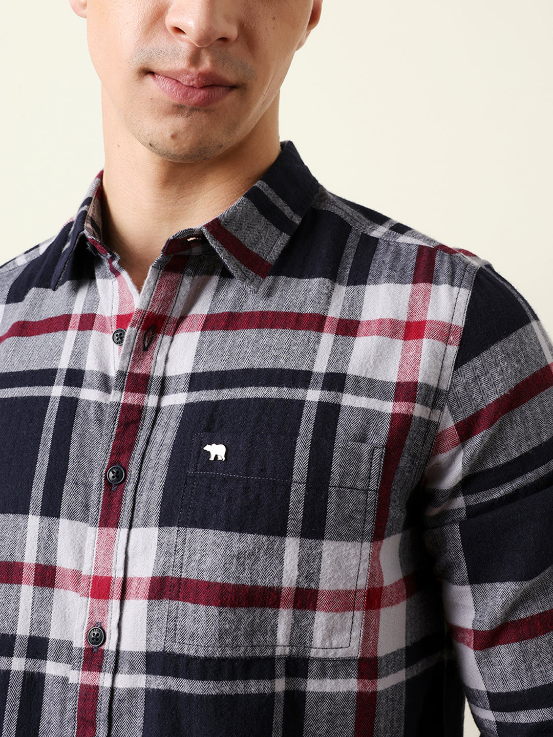 Men Striped Casual Full-Sleeve Shirt