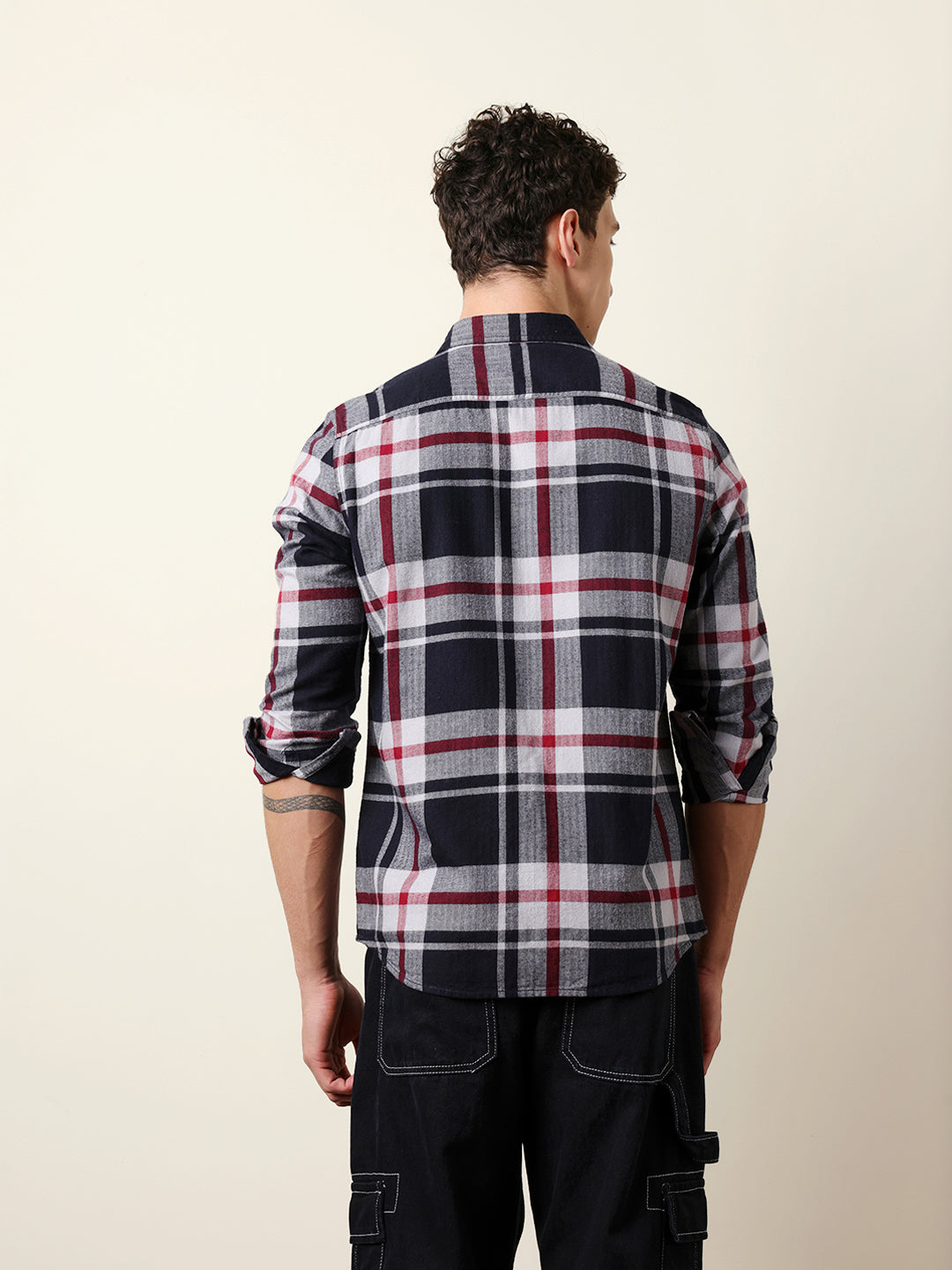 Men Striped Casual Full-Sleeve Shirt