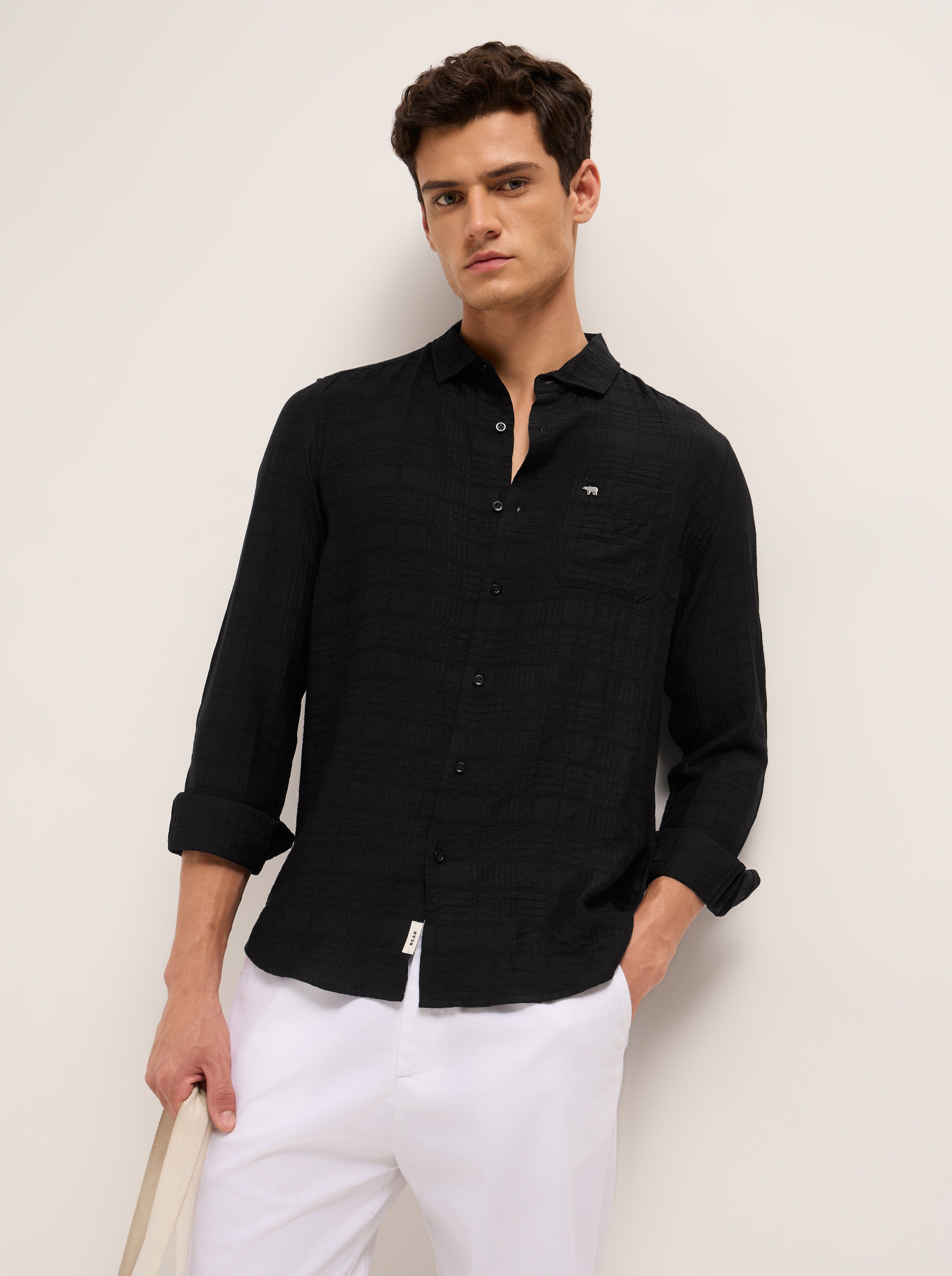 Men Woven Striped Casual Shirt