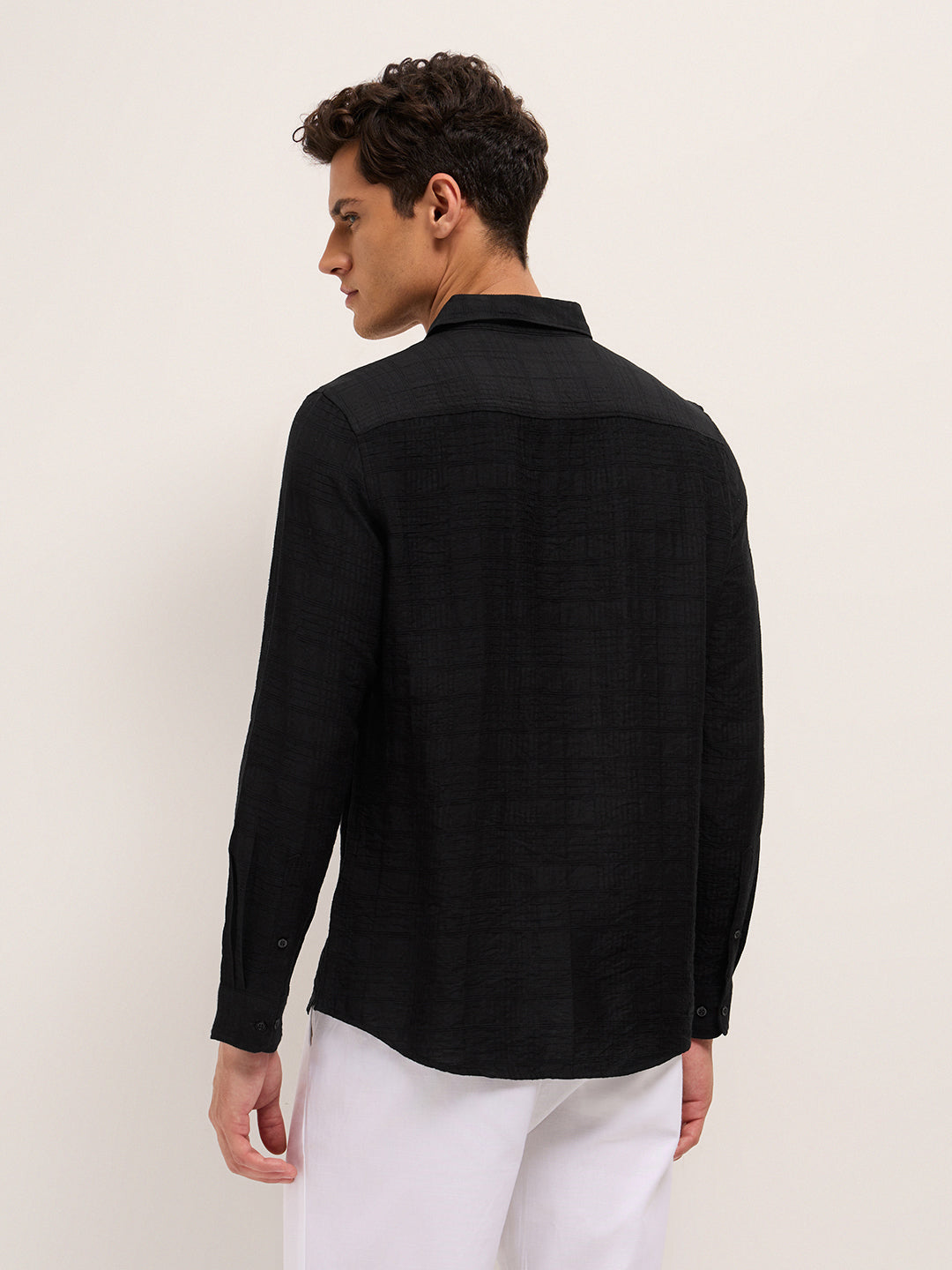 Men Woven Striped Casual Shirt