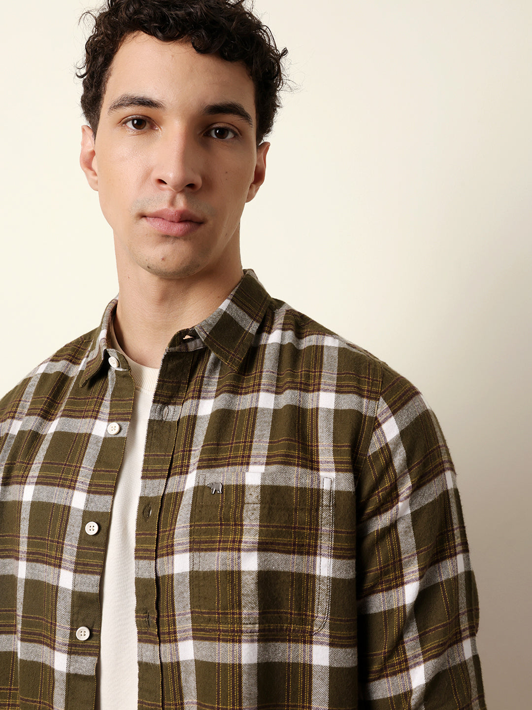 Men Checked Casual Full-Sleeve Shirt